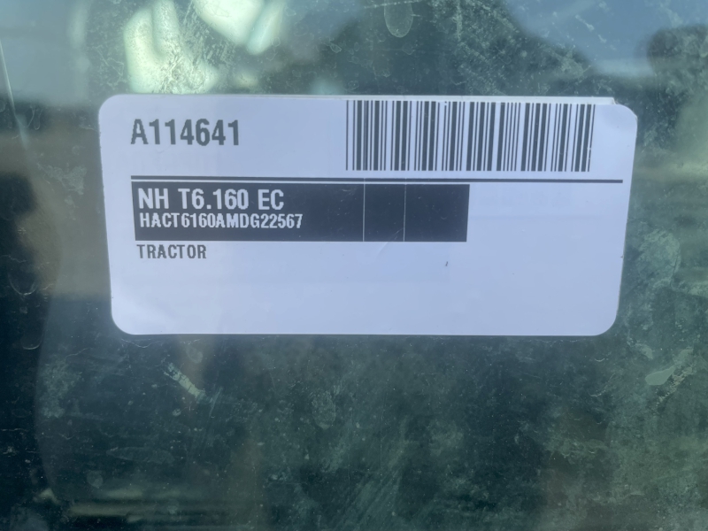 2022 New Holland T6.160 EC Tractor