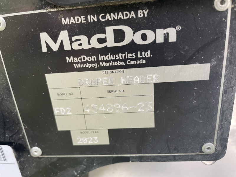 2023 MacDon FD245 Header Draper Flex