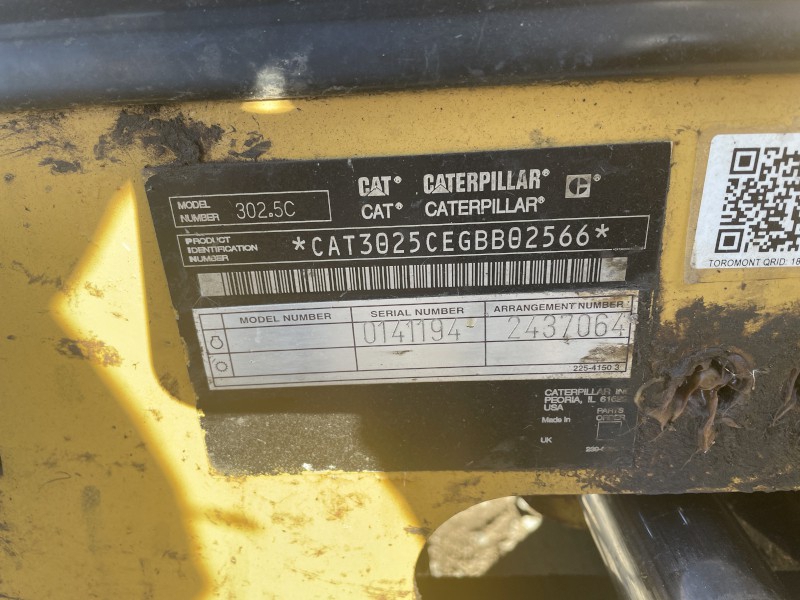 2007 Caterpillar 302.5C Excavator