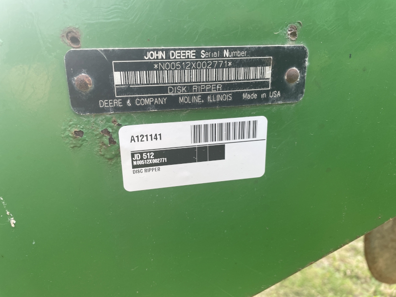 2004 John Deere 512 Disk Ripper