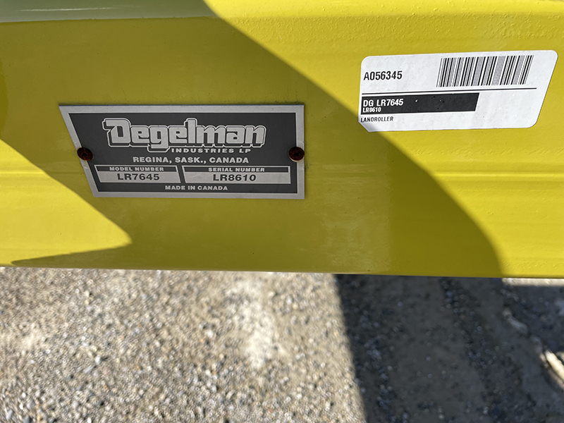 2023 Degelman LR7645 Roller