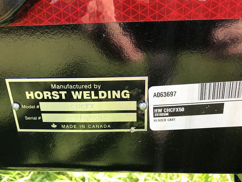 2024 Horst CHCFX50 Header Transport
