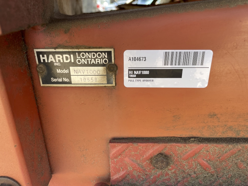 2002 Hardi NAV1000 Sprayer