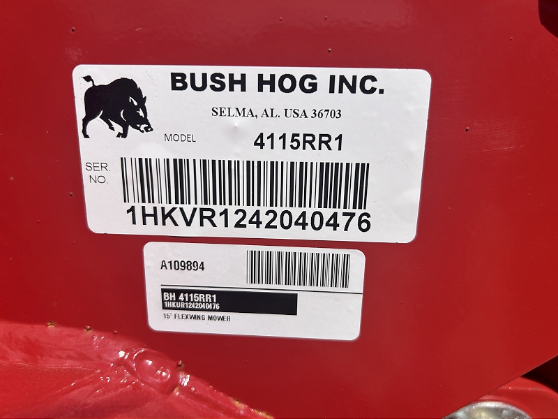 2025 Bush Hog 4115RR1 Mower/Rotary Cutter
