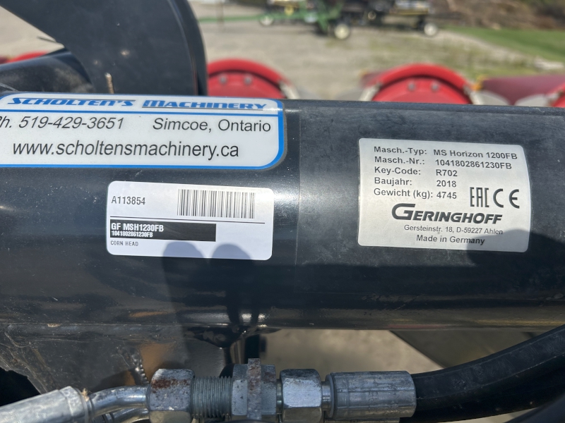 2018 Geringhoff MSH1230FB Header Corn Head