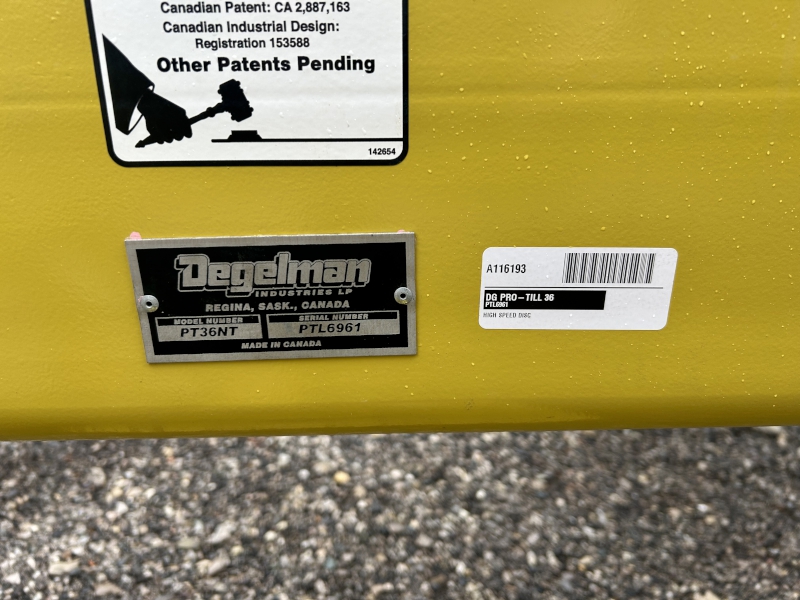 2026 Degelman PRO-TILL 36 Compact Disc