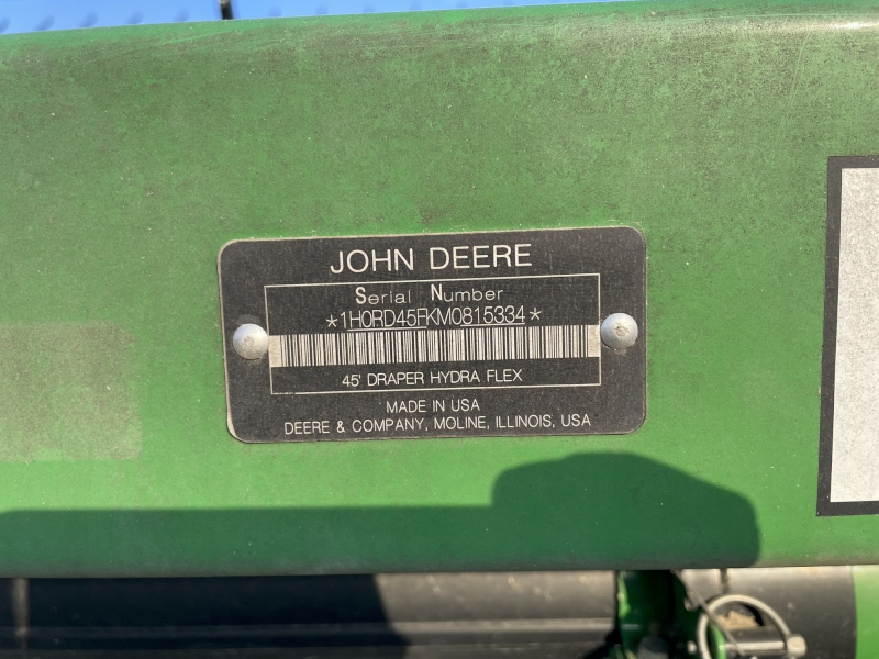 2021 John Deere RD45F Header Draper Flex