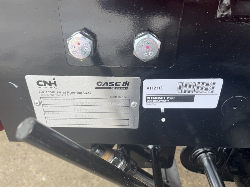 2026 Case IH FARMALL 25SC Tractor