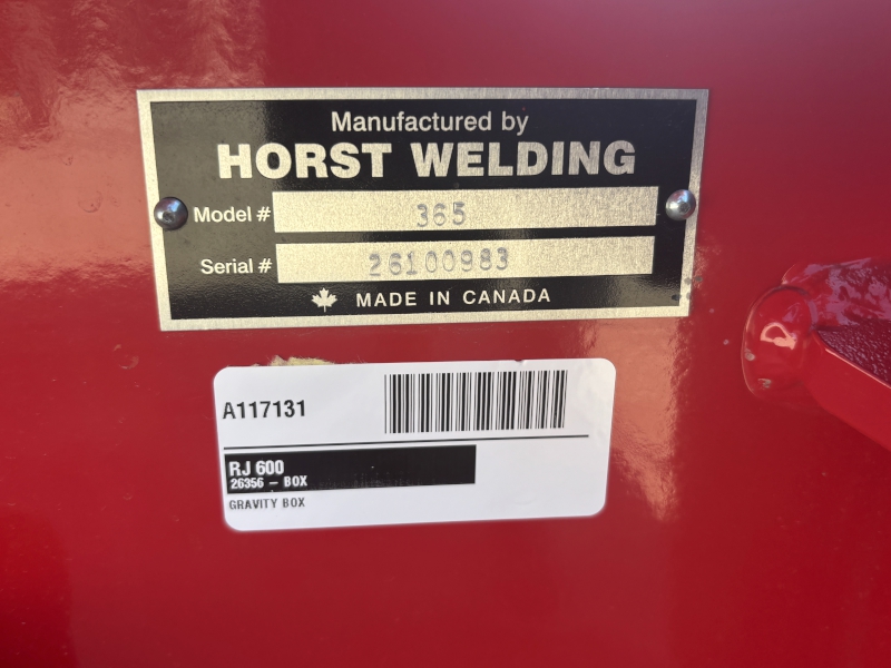 2026 R J Equipment 600 Gravity Box