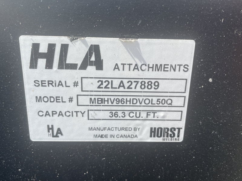 2022 Horst MBHV96HDVOL5 Bucket