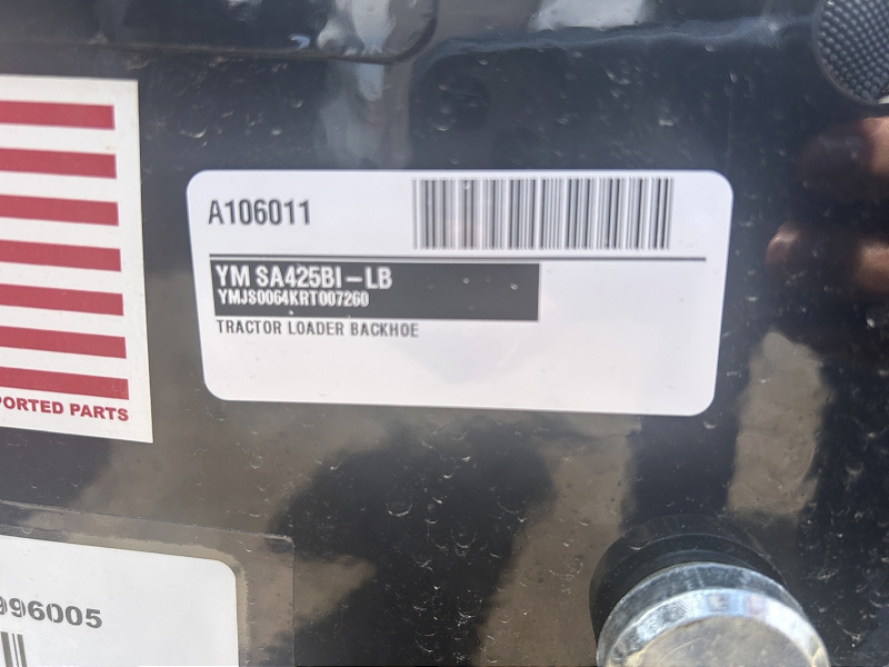 2025 Yanmar SA425BI-LB Tractor Loader Backhoe
