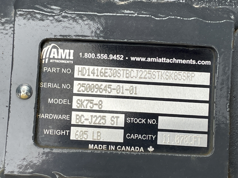 2025 AMI Attachments 30" Excavator Attachment