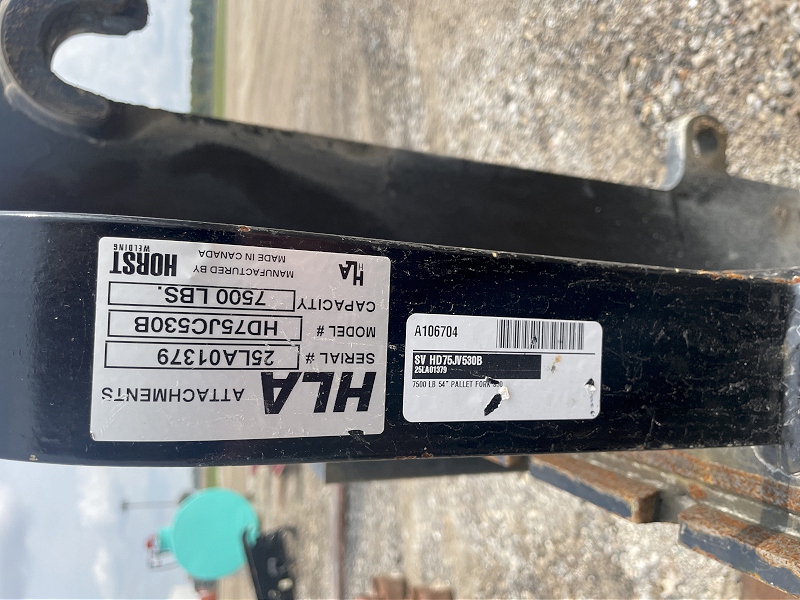 2025 Horst HD75JV530B Pallet Fork