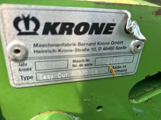 2013 Krone F320CR Mower/Front Mount