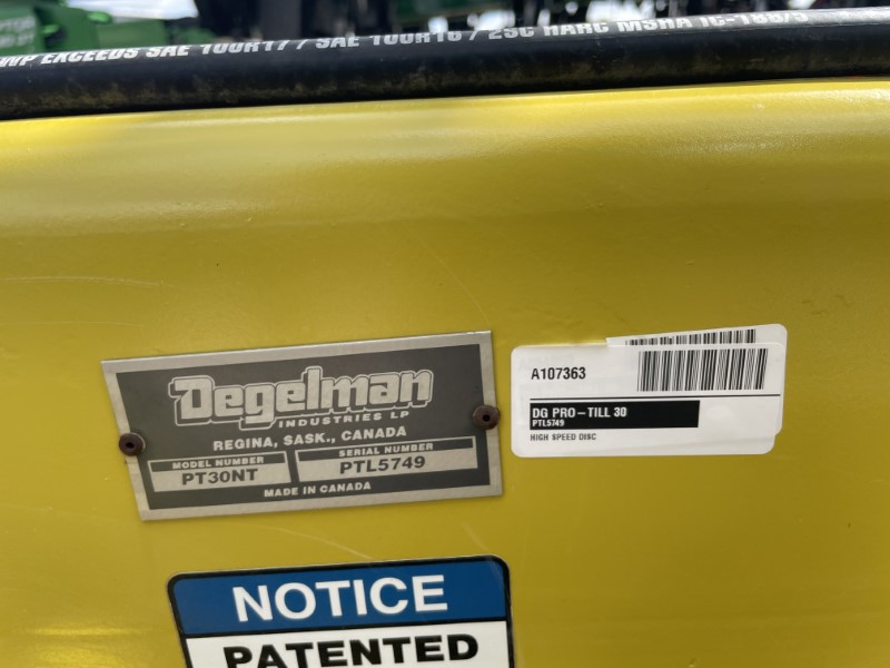 2023 Degelman PRO-TILL 30 Compact Disc