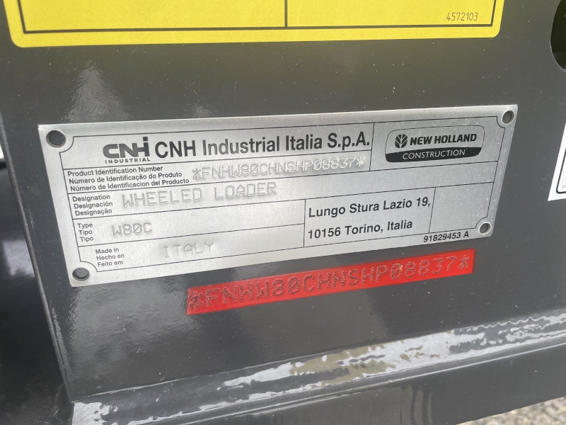 2026 New Holland W80C T4 HS Z Wheel Loader