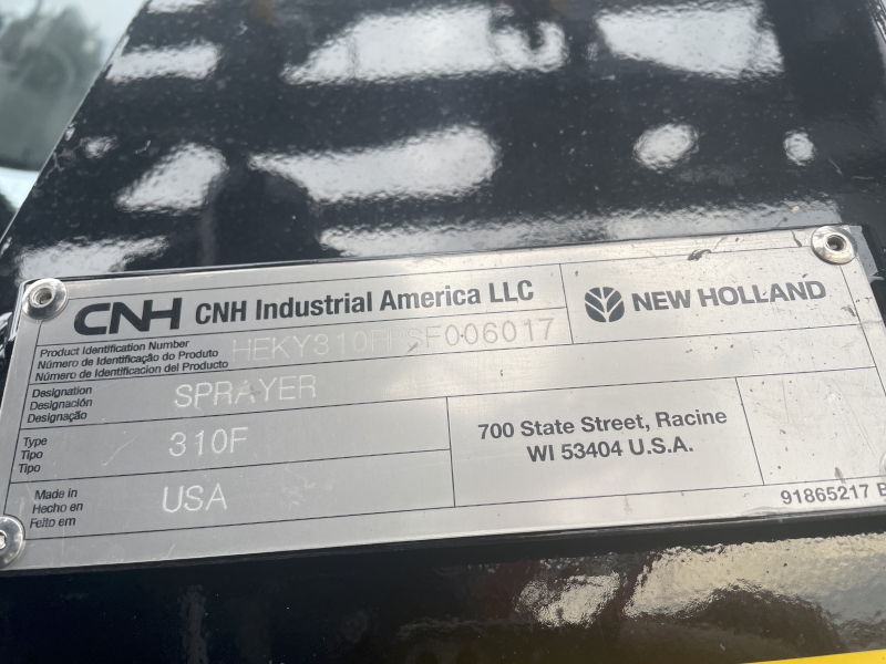 2026 New Holland SP.310F Sprayer/High Clearance