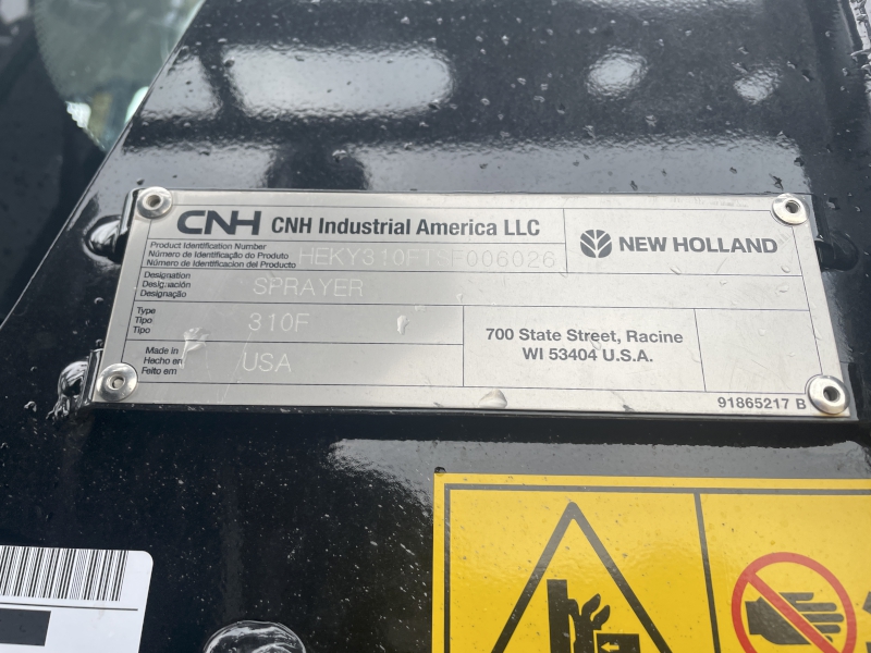 2026 New Holland SP.310F Sprayer/High Clearance