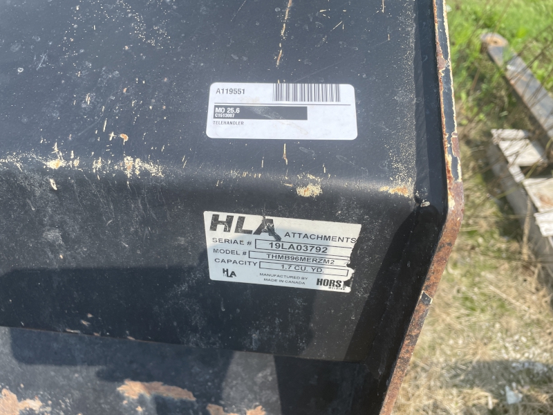 2019 Horst 96" STD VOL Bucket