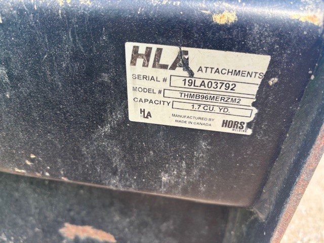 2019 Horst 96" STD VOL Bucket