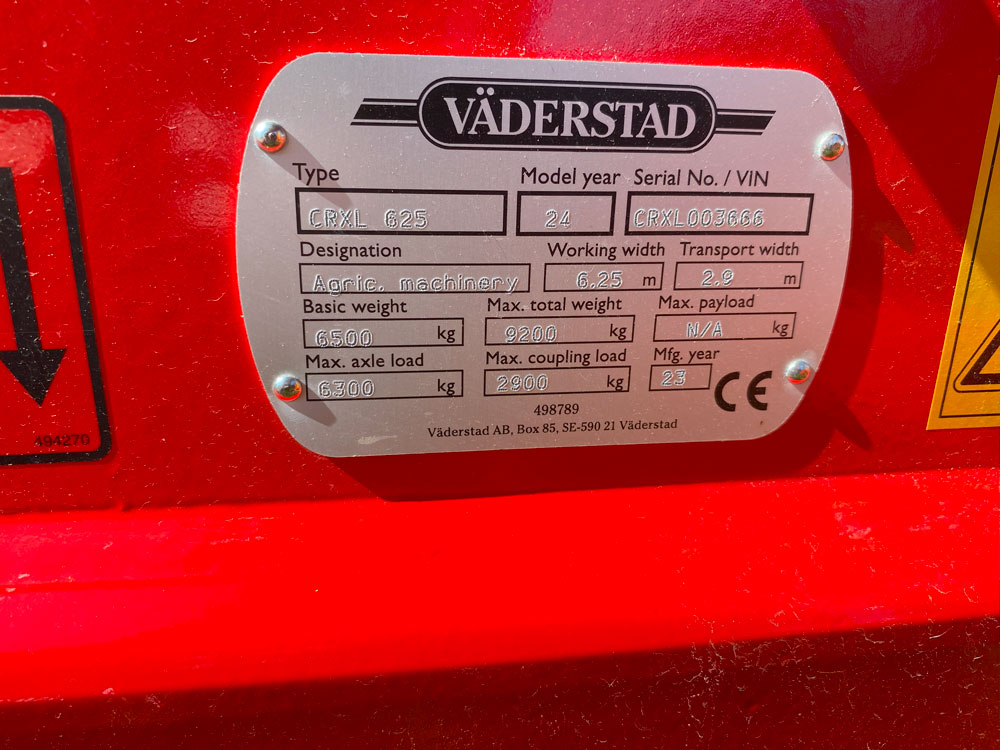 2024 Vaderstad CRXL625 Disk