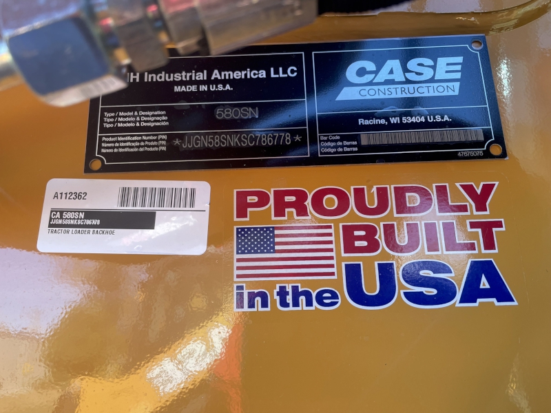 2026 Case 580SN Tractor Loader Backhoe