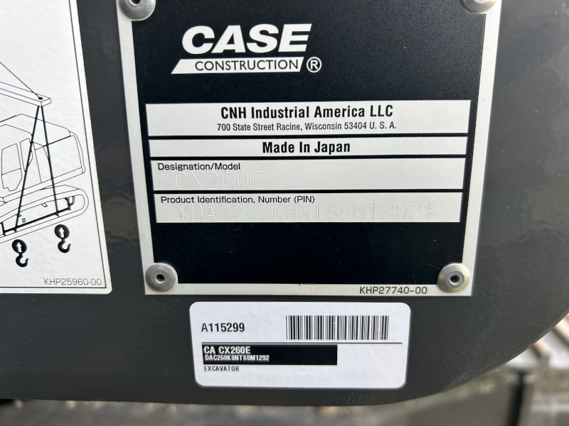 2026 Case CX260E Excavator