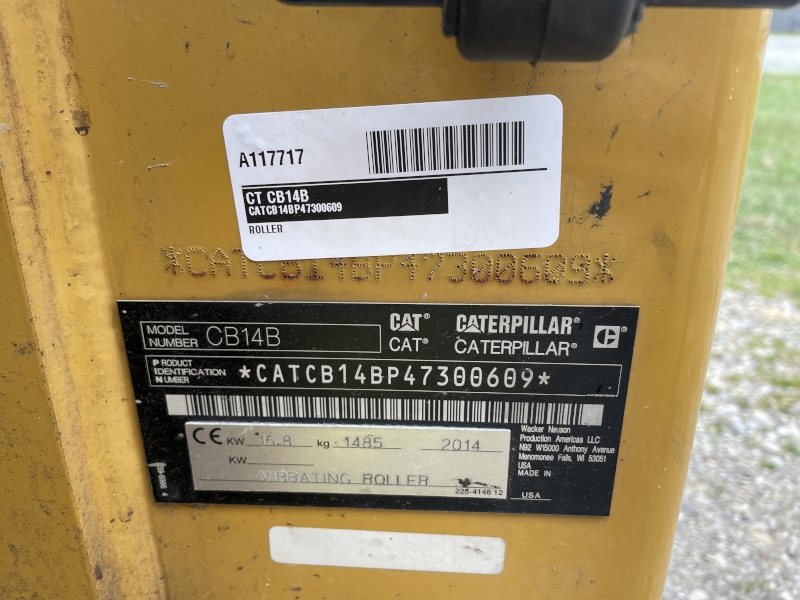 2014 Caterpillar CB14B Roller