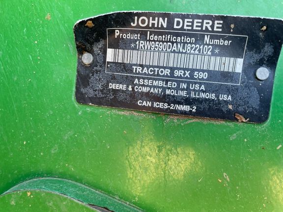 2023 John Deere 9RX 590 Tractor Rubber Track