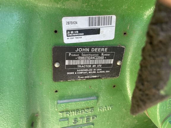 2023 John Deere 8R 370 Tractor