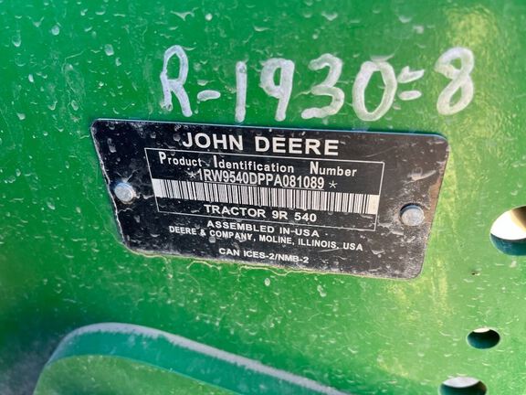 2023 John Deere 9R 540 Tractor 4WD