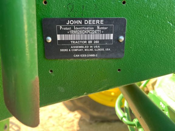 2023 John Deere 8R 280 Tractor