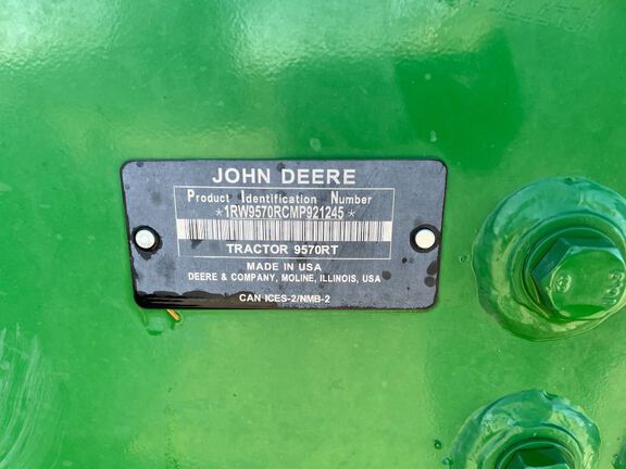 2021 John Deere 9570RT Tractor Rubber Track