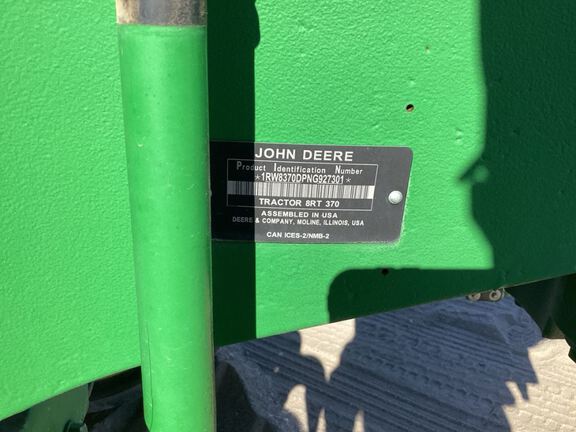 2022 John Deere 8RT 370 Tractor Rubber Track