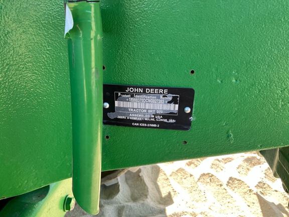 2022 John Deere 8RT 370 Tractor Rubber Track