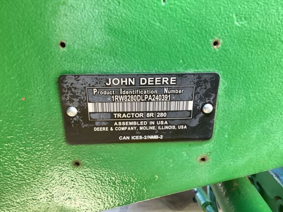 2024 John Deere 8R 280 Tractor