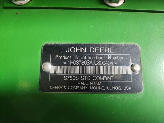 2018 John Deere S780 Combine