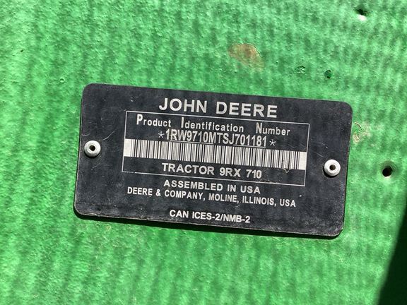 2025 John Deere 9RX 710 Tractor Rubber Track