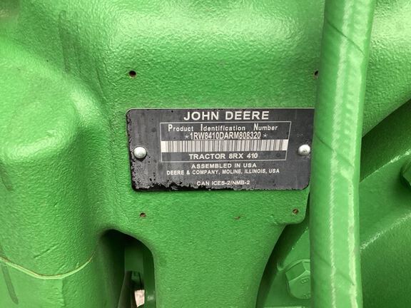 2024 John Deere 8RX 410 Tractor Rubber Track
