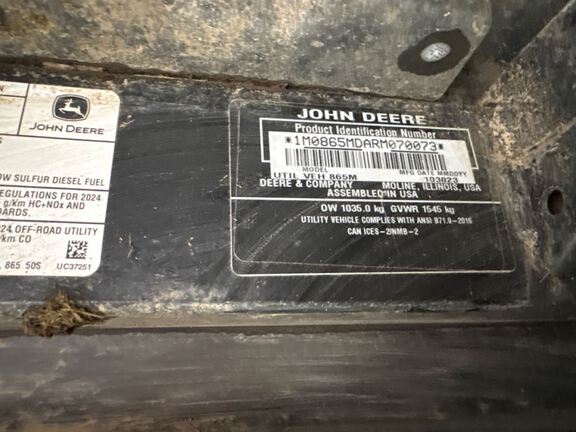 2024 John Deere XUV865M ATV