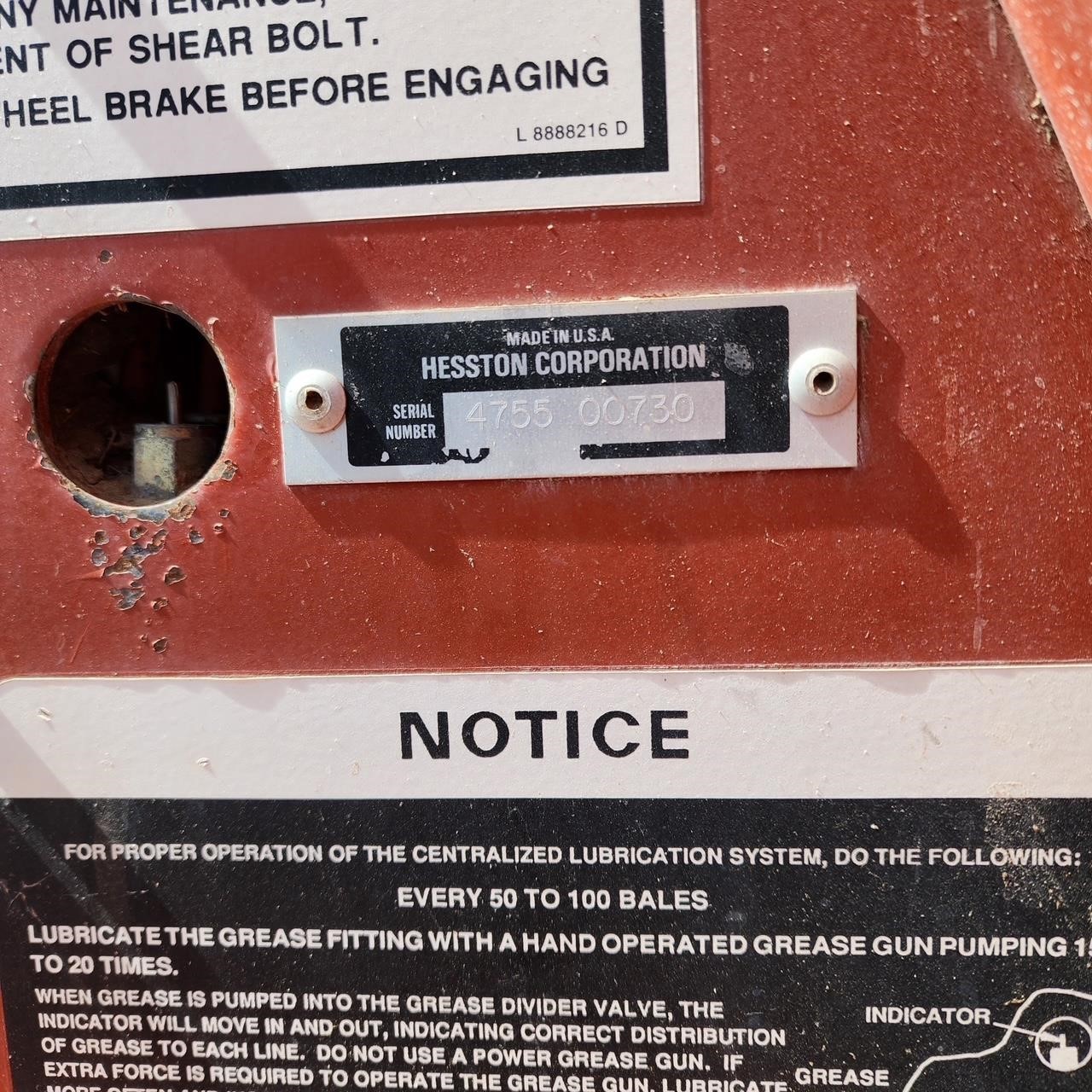 Hesston 4755 Baler/Big Square