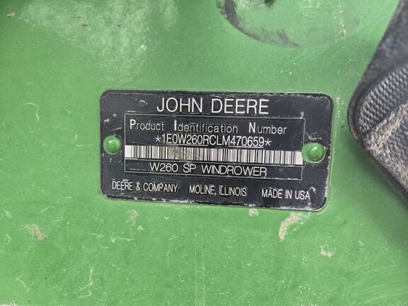 2021 John Deere W260 Windrower