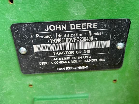 2023 John Deere 8R 310 Tractor