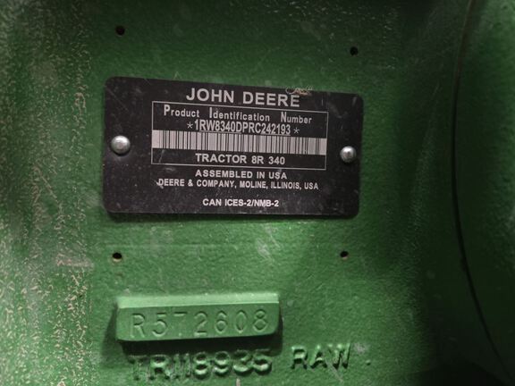 2024 John Deere 8R 340 Tractor