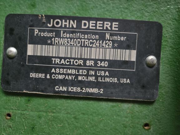 2024 John Deere 8R 340 Tractor