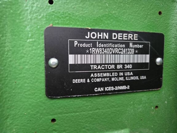 2024 John Deere 8R 340 Tractor