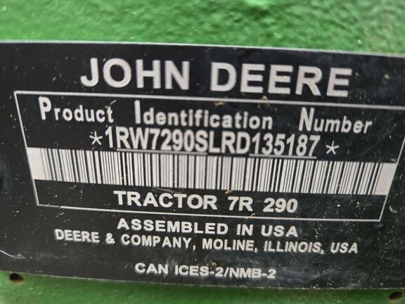 2024 John Deere 7R 290 Tractor