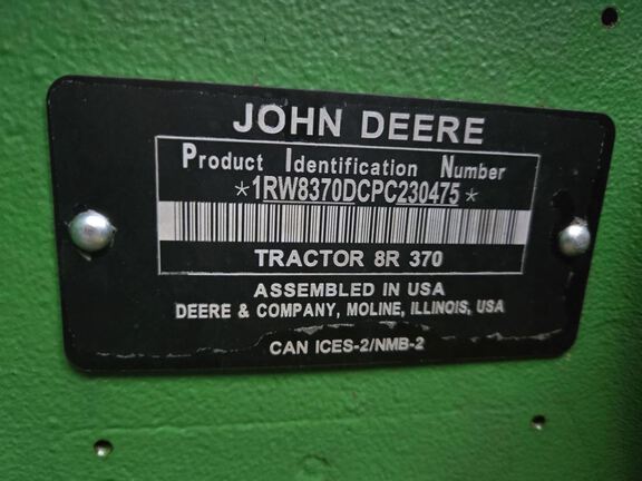 2023 John Deere 8R 370 Tractor