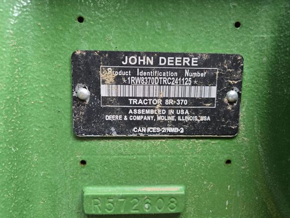 2024 John Deere 8R 370 Tractor