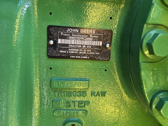 2024 John Deere 8R 370 Tractor